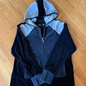 🎾Black Velvet Warm-Up Suit